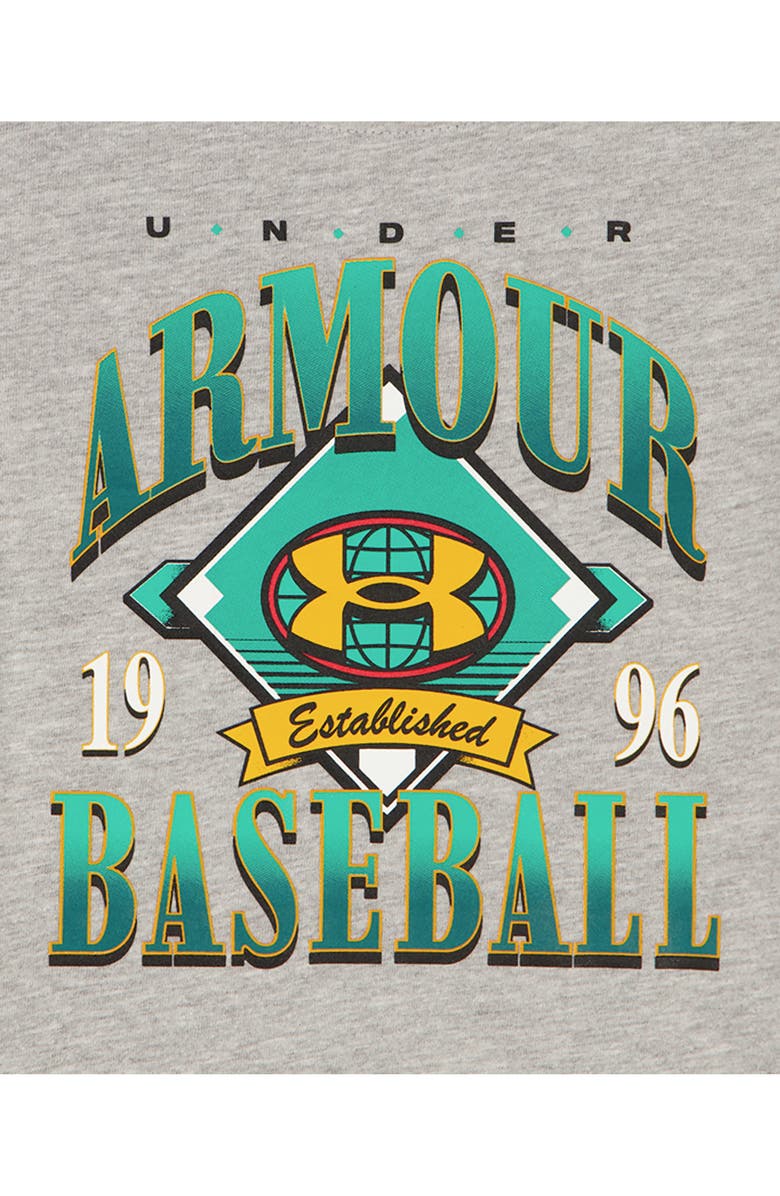 Under Armour Kids' CVC Baseball Graphic T-Shirt & Shorts Set, Alternate, color, Mod Gray