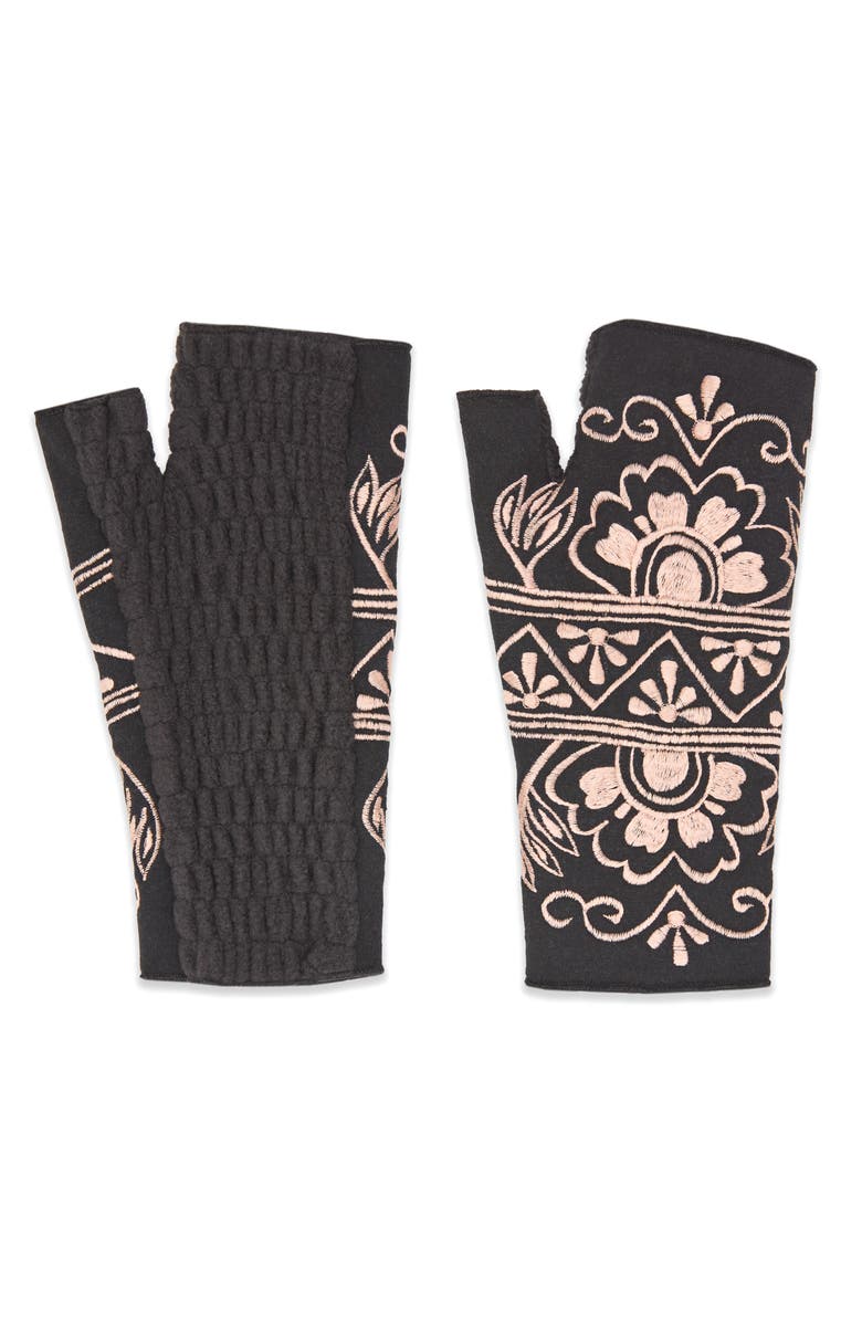 Feelgoodz Women's Artisan Crafted Fleece Lined Lawsone Fingerless Gloves, Alternate, color, 