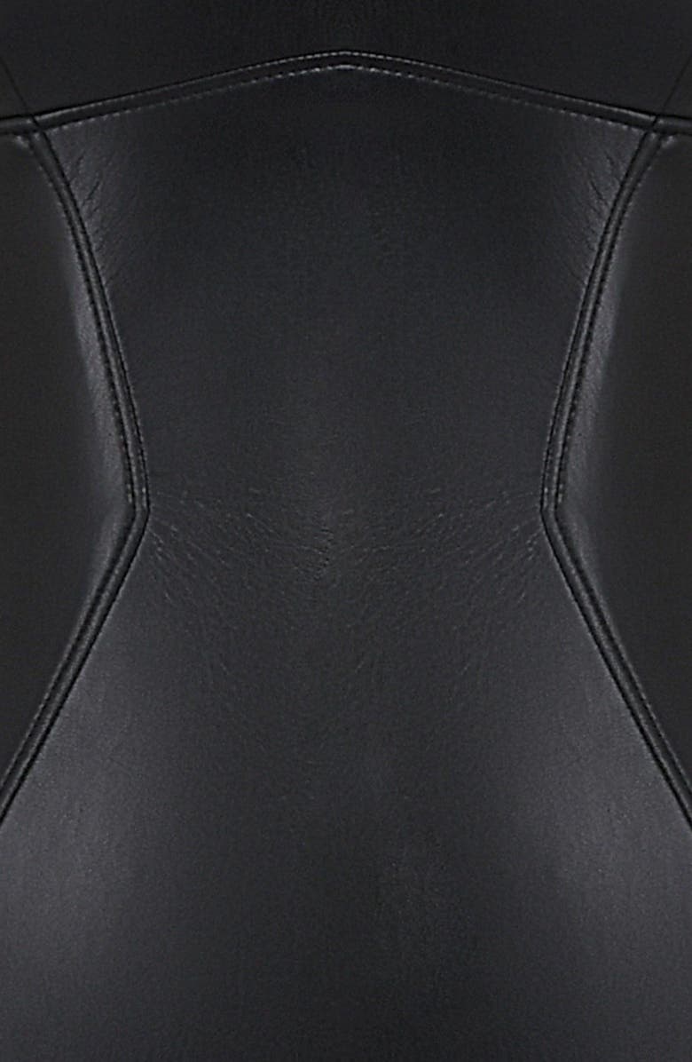 HOUSE OF CB Sahara Sleeveless Faux Leather Dress, Alternate, color, 