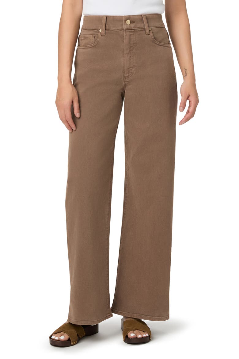 Anessa Petite High Waist Wide Leg Jeans, Main, color, VINTAGE CANEWOOD