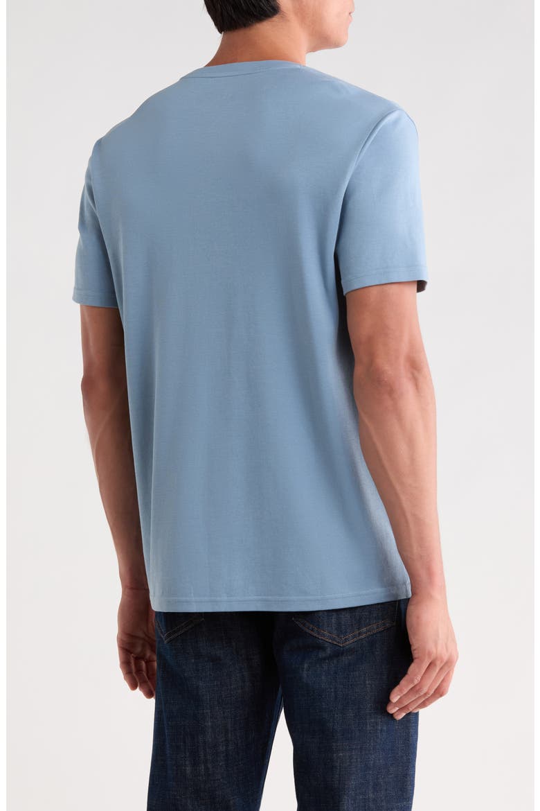 Cotton Crew T-Shirt, Alternate, color, BLUE WINDWARD