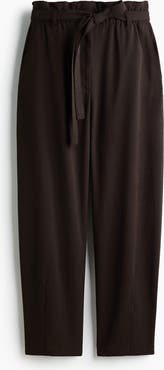 H&M Tie-belt Barrel Trousers