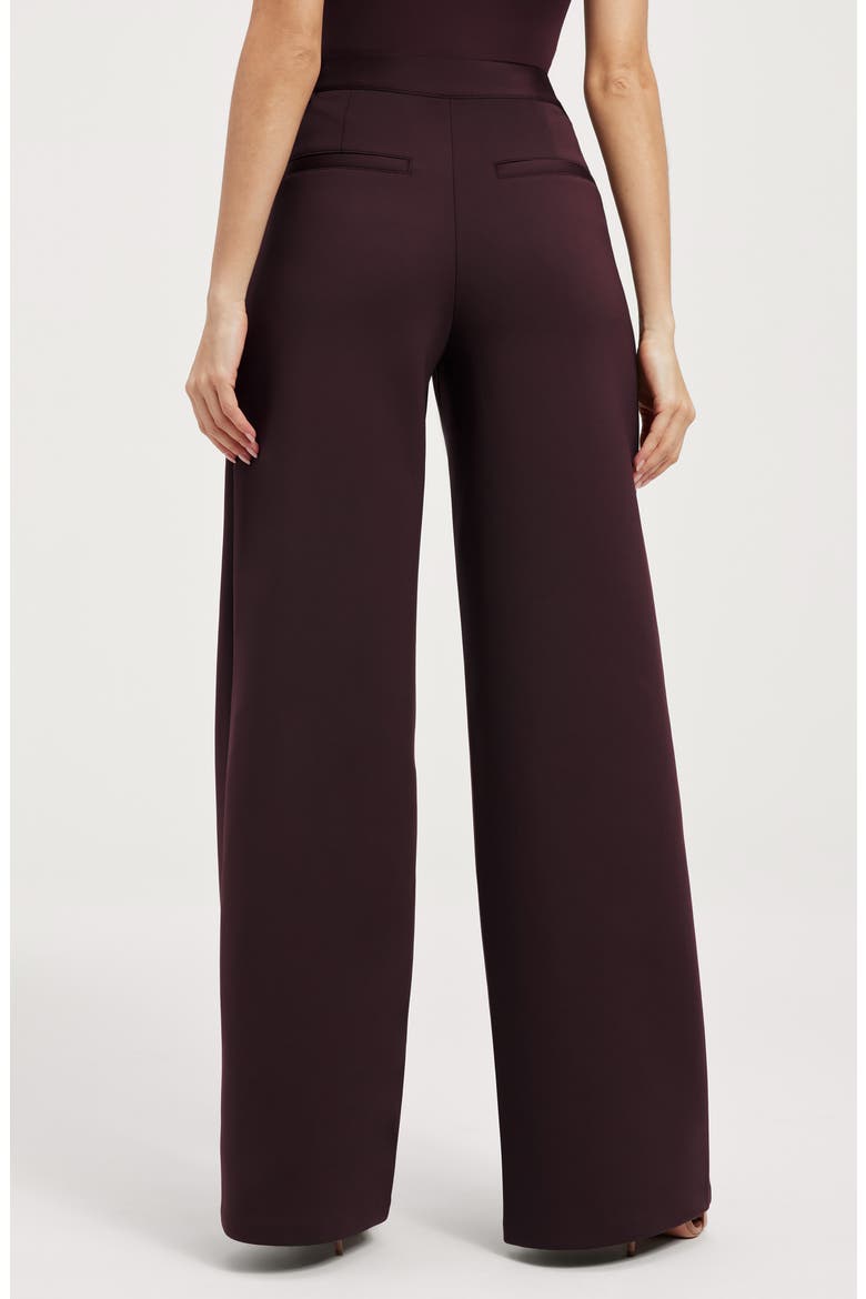 Sculpting Column Trousers, Alternate, color, MALBEC003