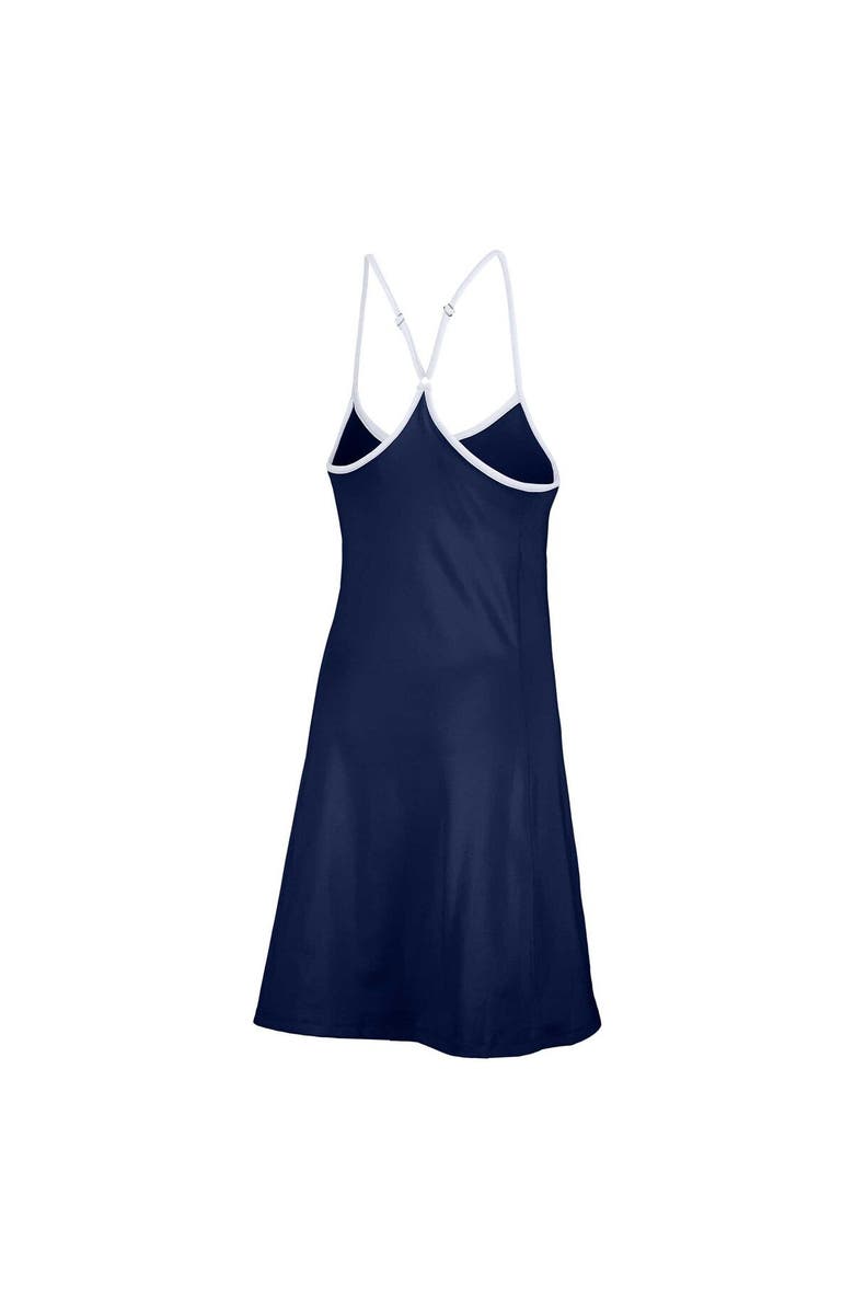 LUSSO Women's Lusso  Navy Chicago Cubs Nakita Strappy Scoop Neck Dress, Alternate, color, Navy
