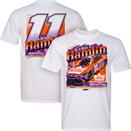 Classic Ink Men's Classic Ink White Denny Hamlin King's Hawaiian Car T-Shirt