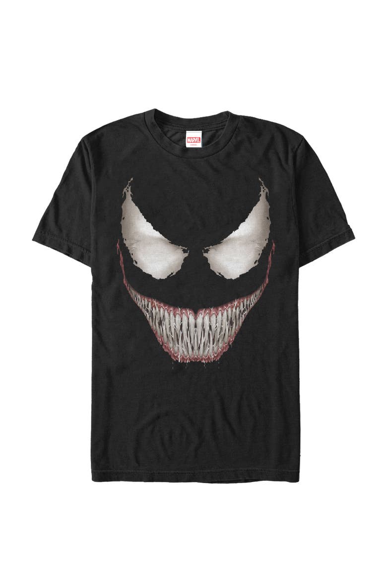 Men's Marvel Venom Grin  Graphic T-Shirt, Alternate, color, Black