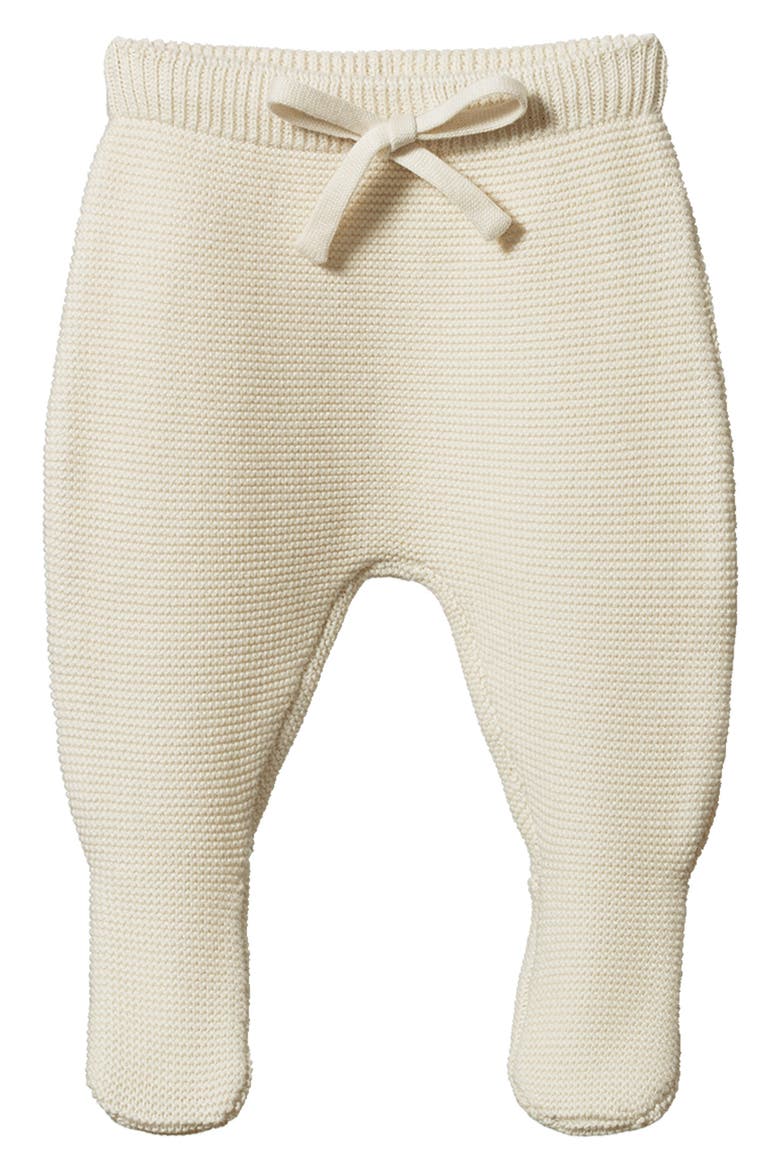 Pepi Organic Cotton Footed Pants, Main, color, NATURAL