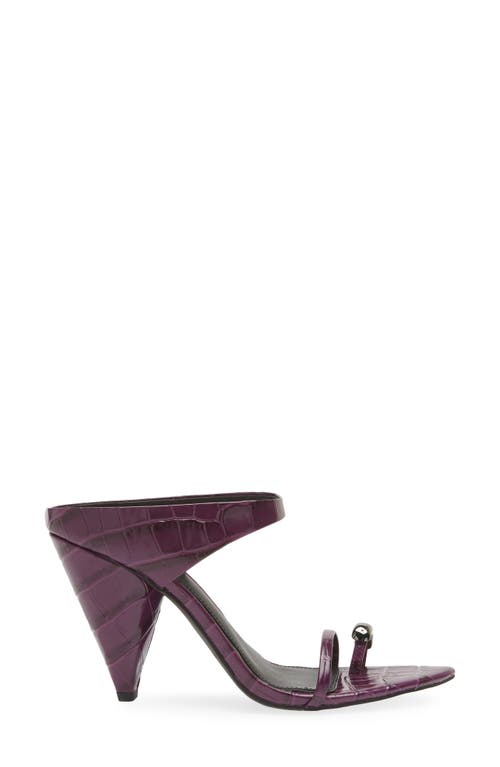 Rebecca Minkoff Toe Ring Pointed Toe Slide Sandal In Purple