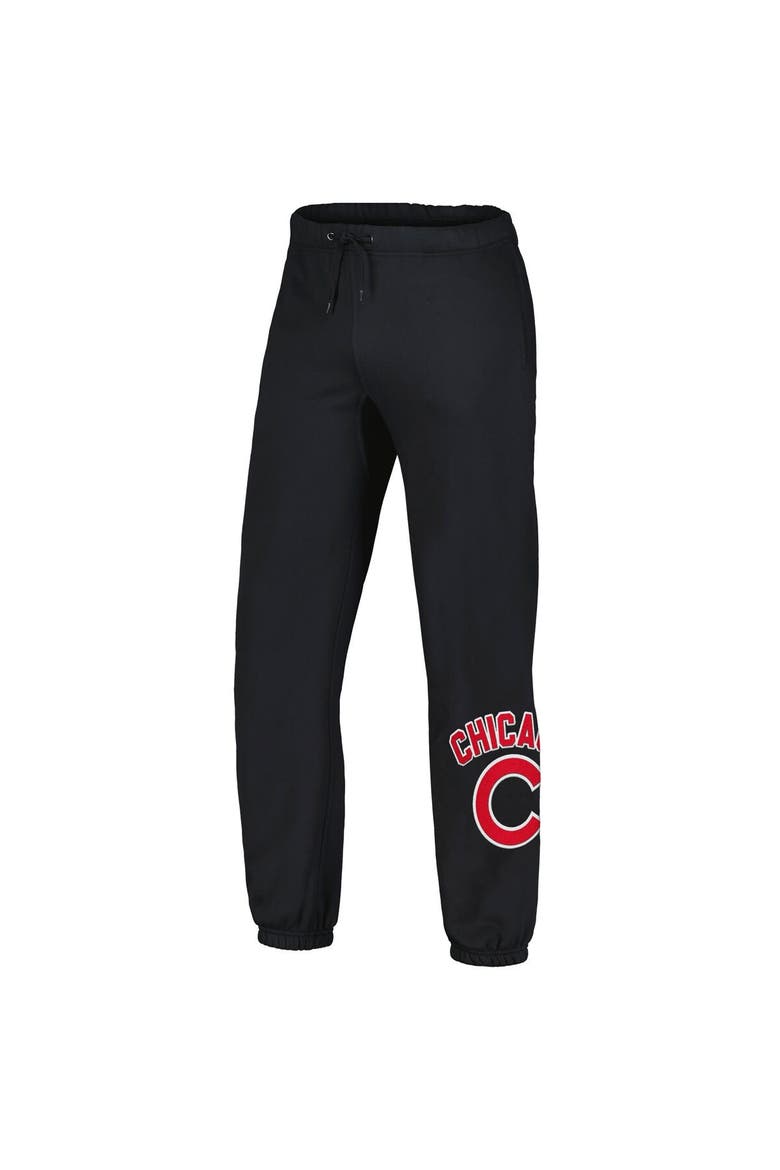 Men's PLEASURES Black Chicago Cubs Opening Day Sweatpants, Alternate, color, Black