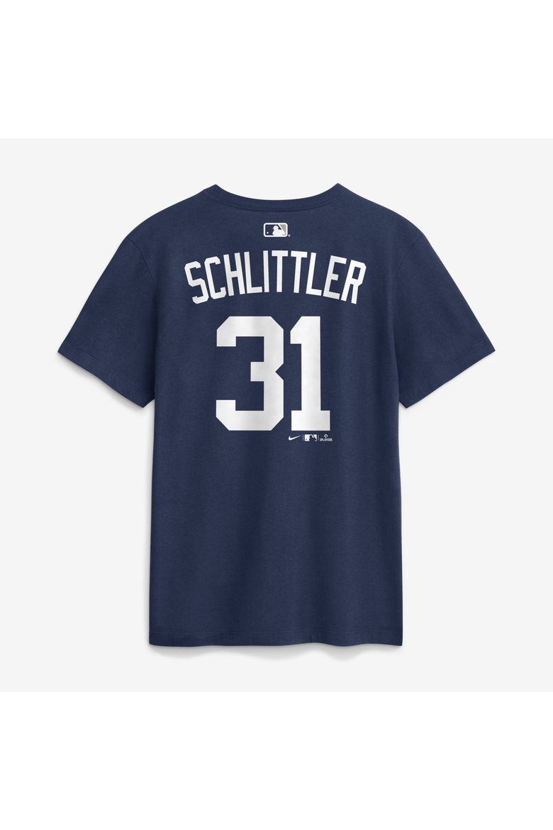 Men's Nike Cam Schlittler Navy New York Yankees Name & Number T-Shirt, Alternate, color, Navy