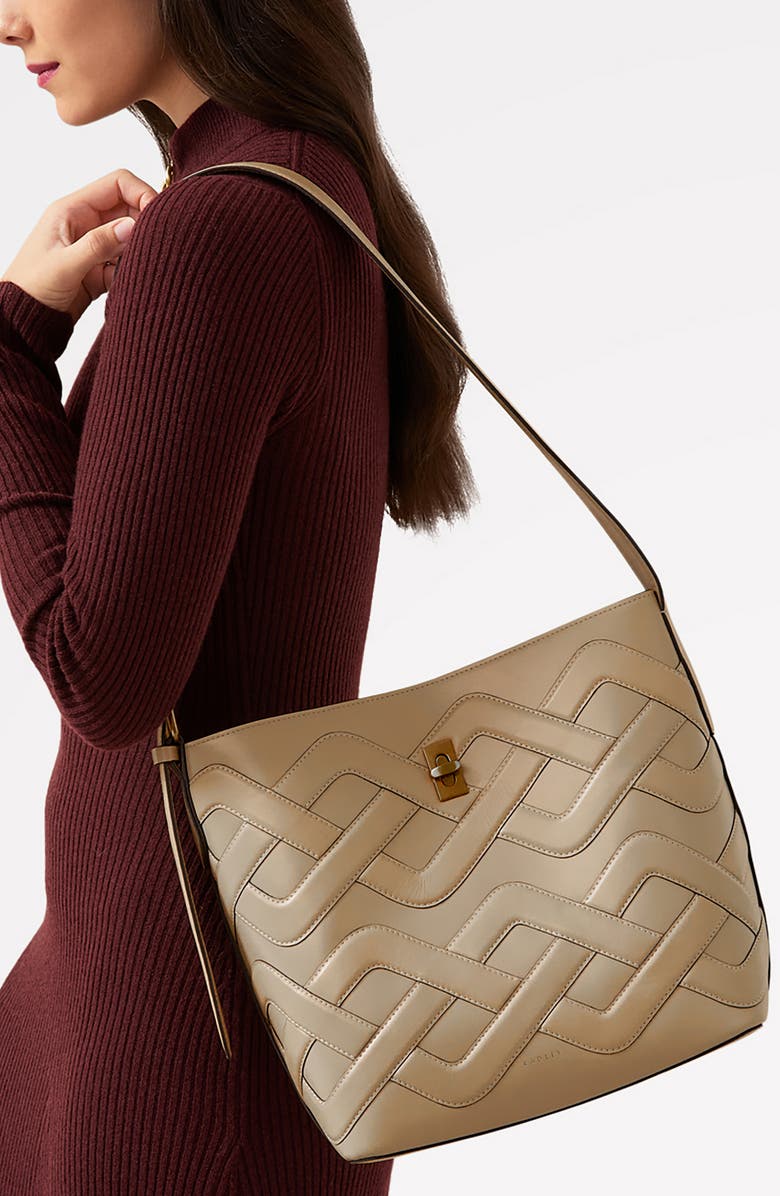 Radley Threadneedle Street Bucket Bag, Alternate, color, Stone