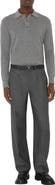 Burberry Long-sleeve Wool Polo Shirt