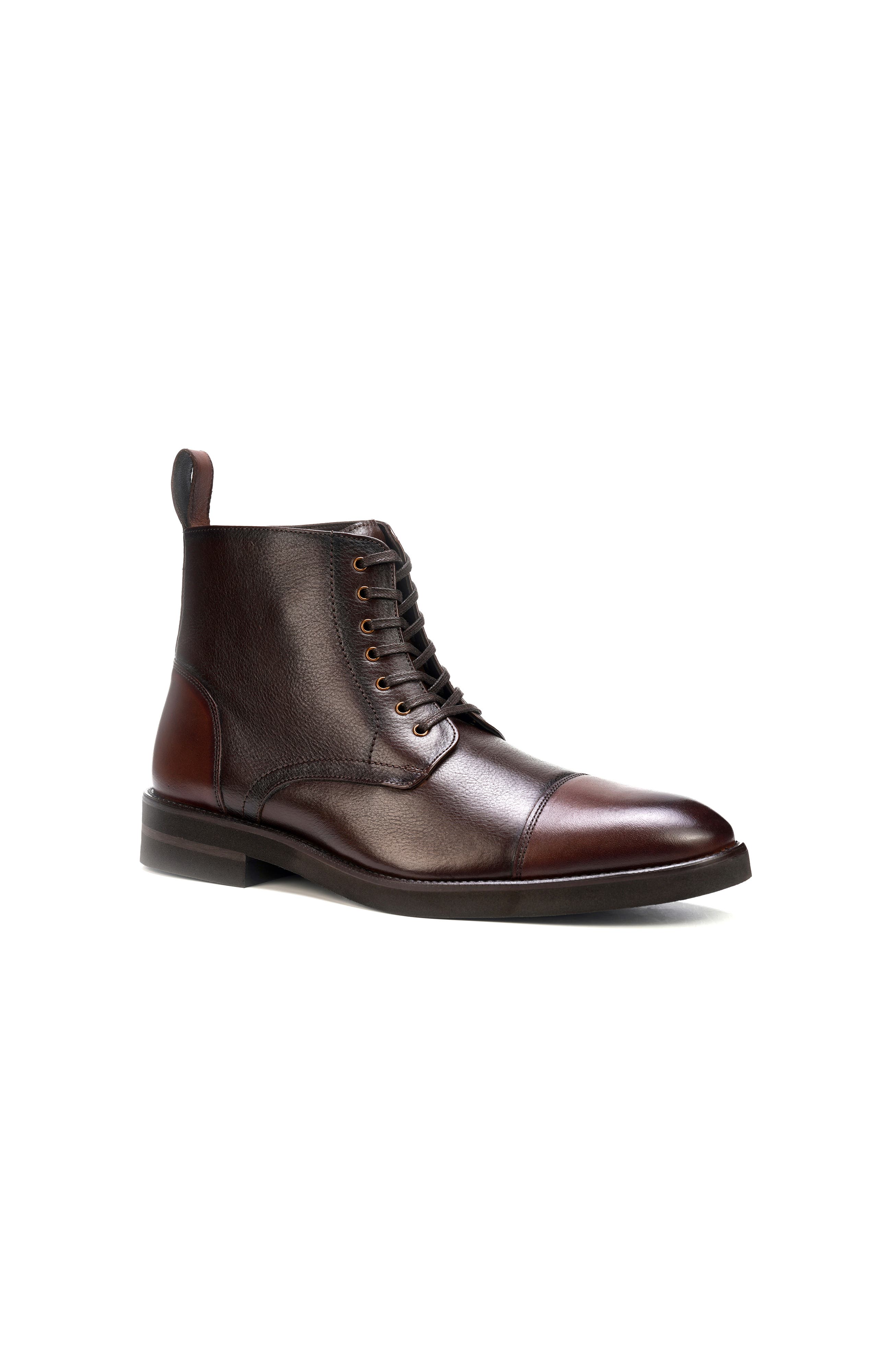 James Lace-up Boot, Main, color, Chocolate Brown Burnished