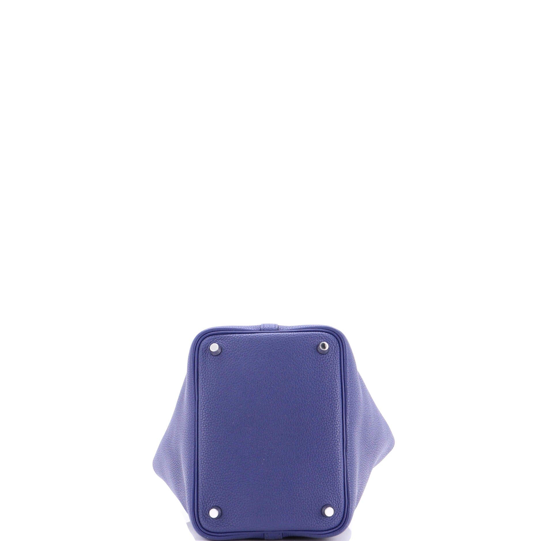 Pre-Owned Hermes Picotin Lock Bag Maurice PM, Alternate, color, Bleu Saphir