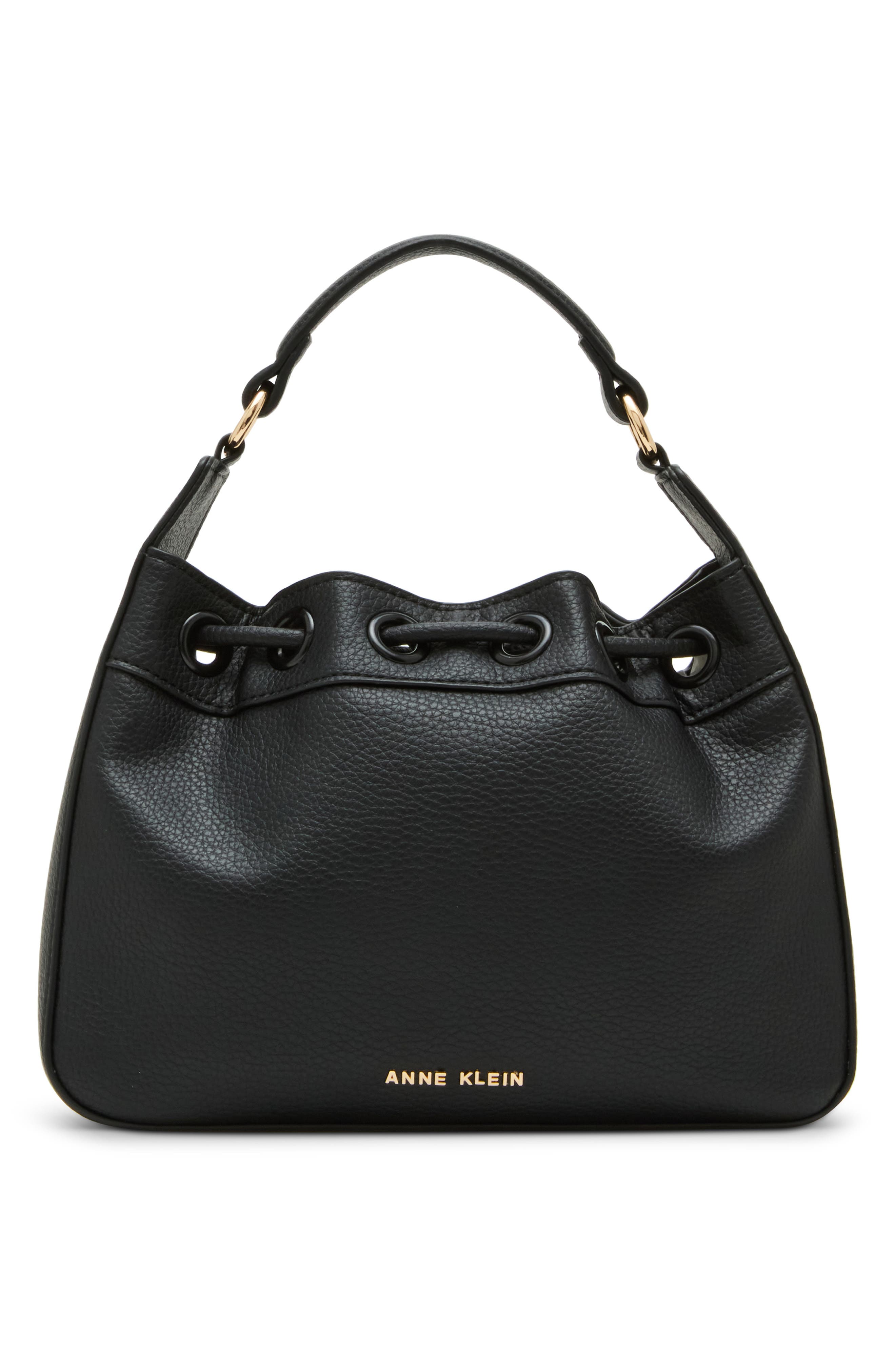 Anne Klein Drawstring Bucket Crossbody Bag, Alternate, color, 