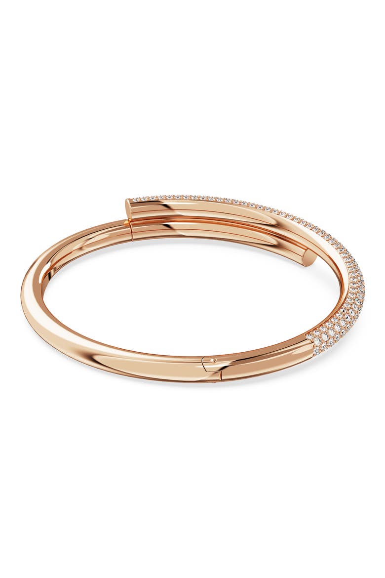 Dextera Crystal Bangle, Alternate, color, ROSE GOLD