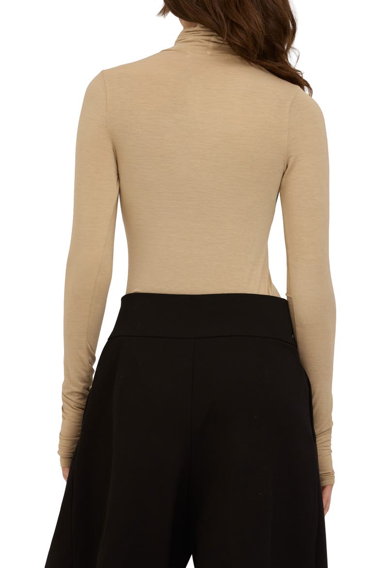 Westwood Mock Neck T-Shirt, Alternate, color, CAMEL