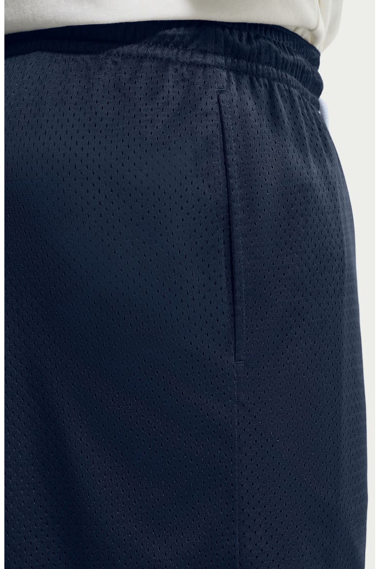 Standard Issue 5-Inch Practice Mesh Basketball Shorts, Alternate, color, MIDNIGHT NAVY/ PALE IVORY