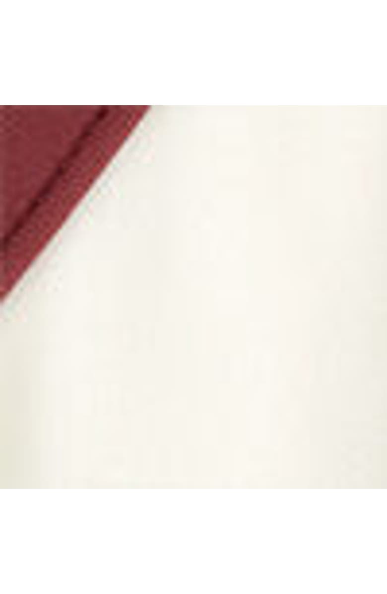 COS Contrast-trimmed Swimsuit, Alternate, color, White / Red