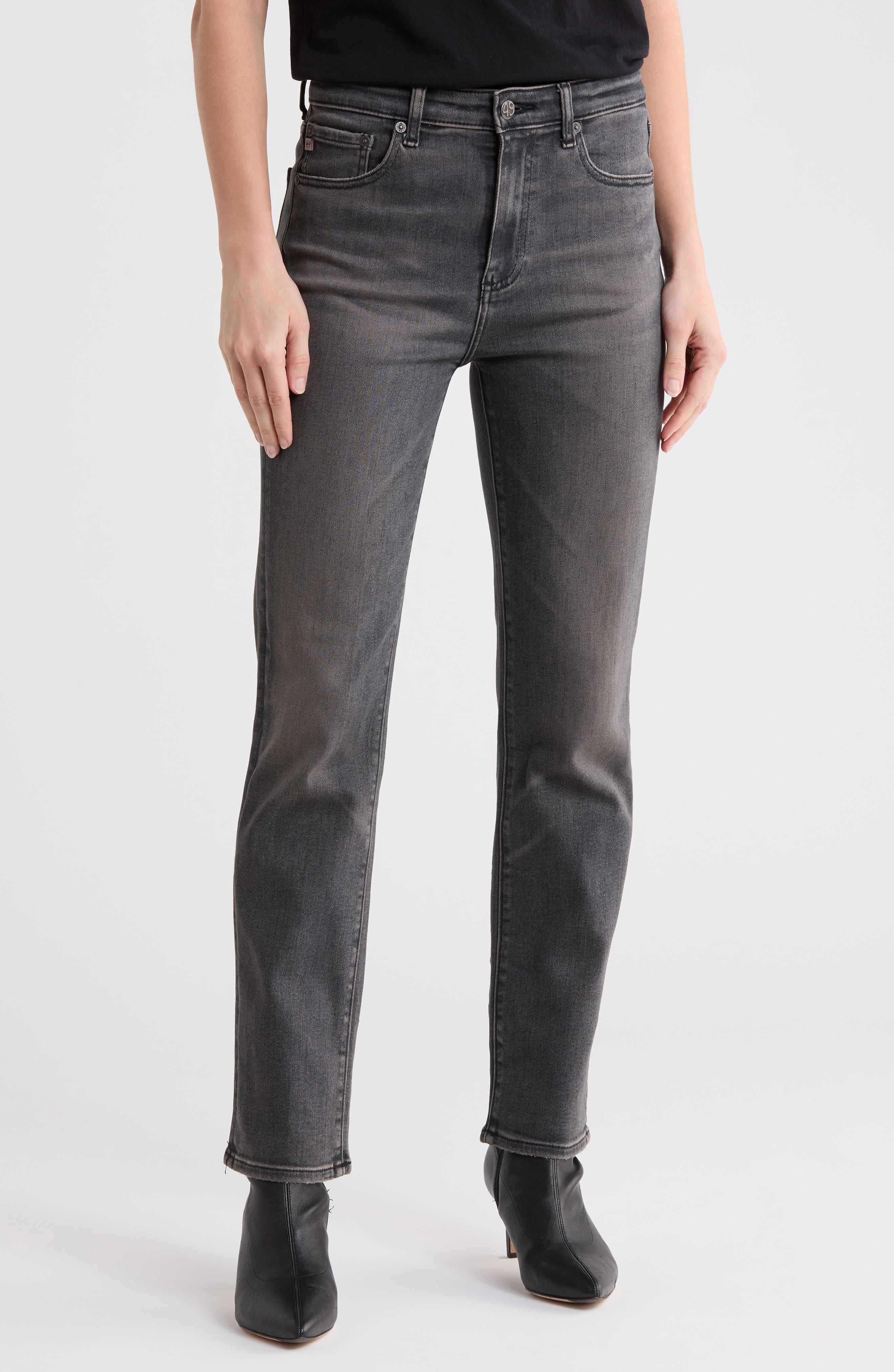 AG Saige High Waist Straight Leg Jeans