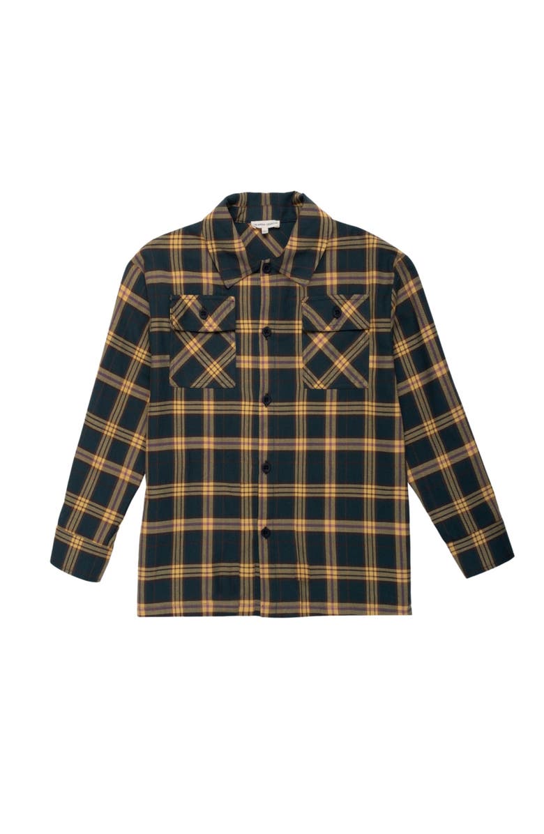 The Sunday Collective Flannel Overshirt, Main, color, Tempo Plaid