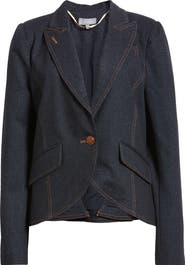 Wit & Wisdom Crop Knit Blazer