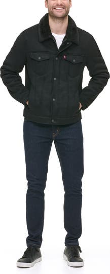 ジャケット・アウター Faux Shearling Lined Trucker Jacket Supreme Frank Frazetta Faux Shearling Lined Trucker Jacket