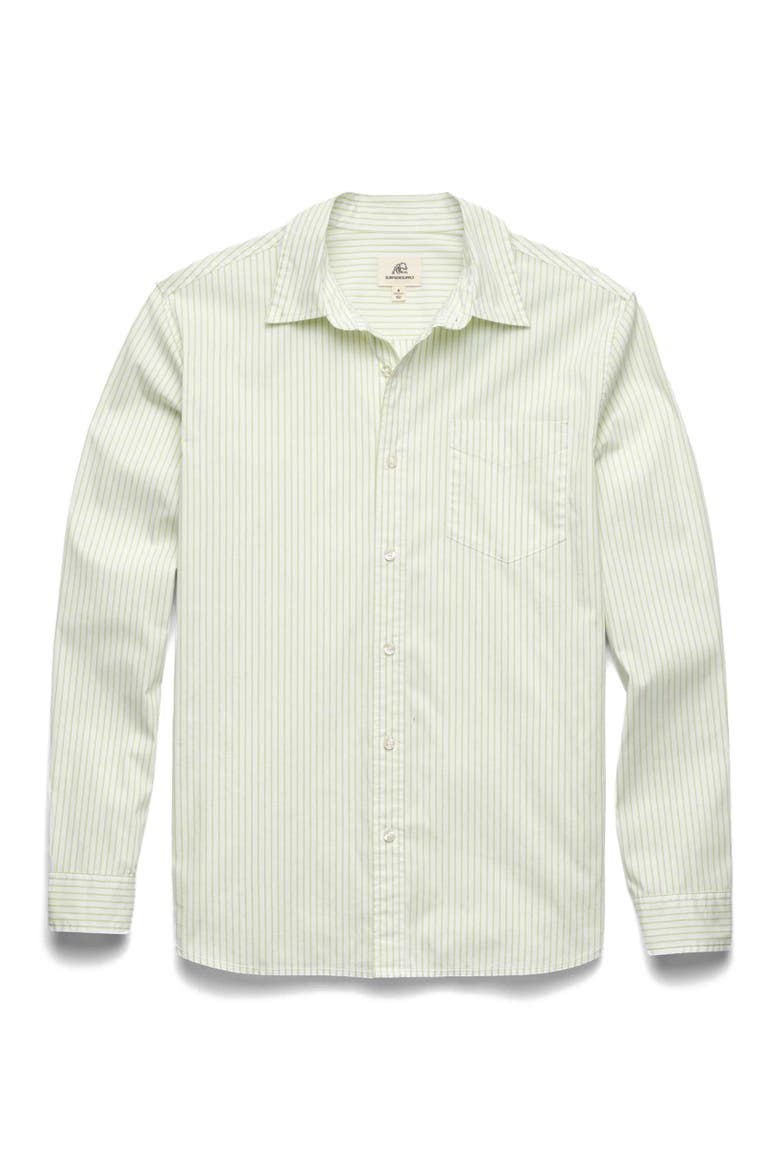 Brian Pinstripe Shirt, Main, color, Margarita Green