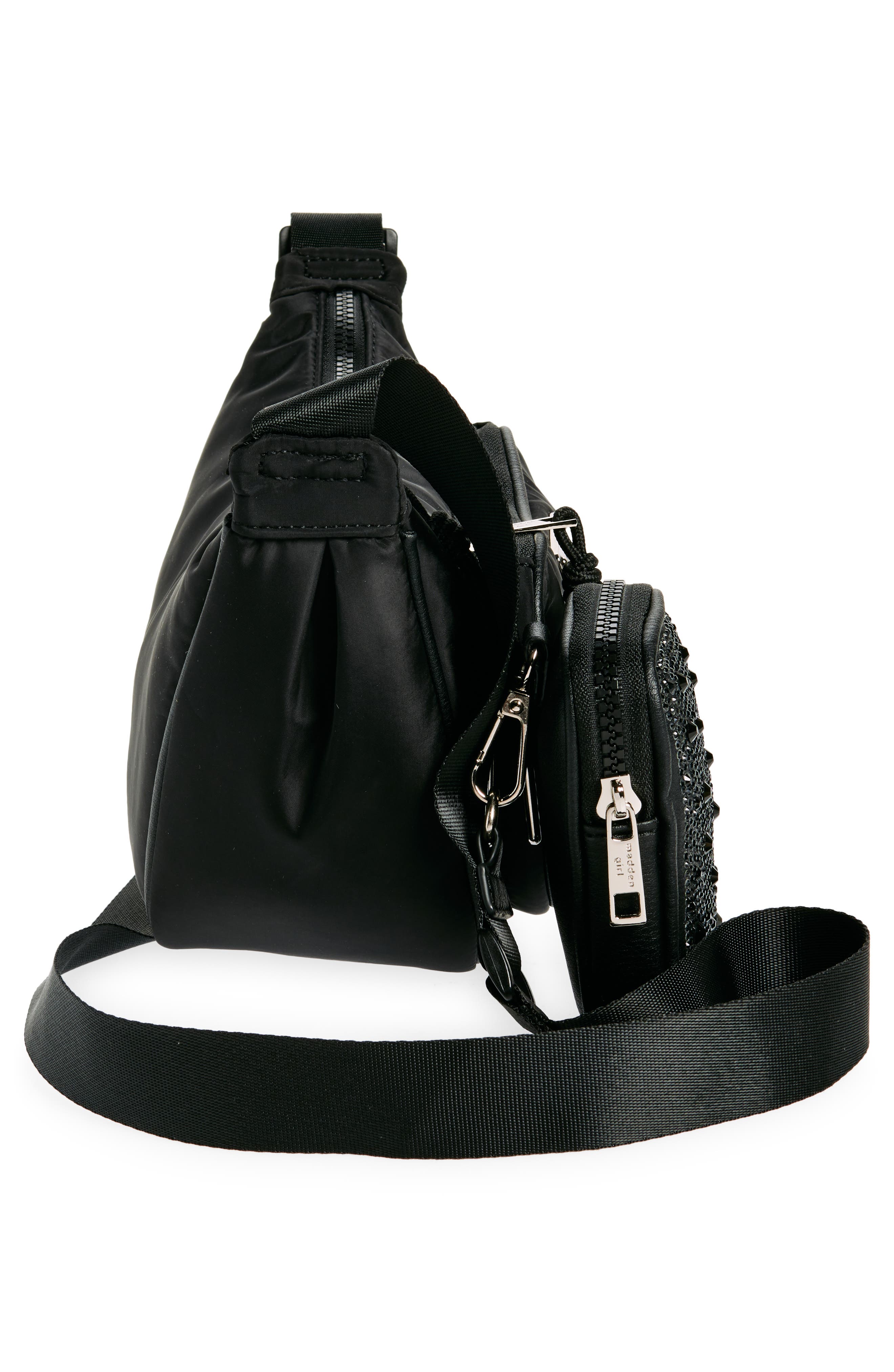Madden Girl Nylon Crescent Bag, Alternate, color, 