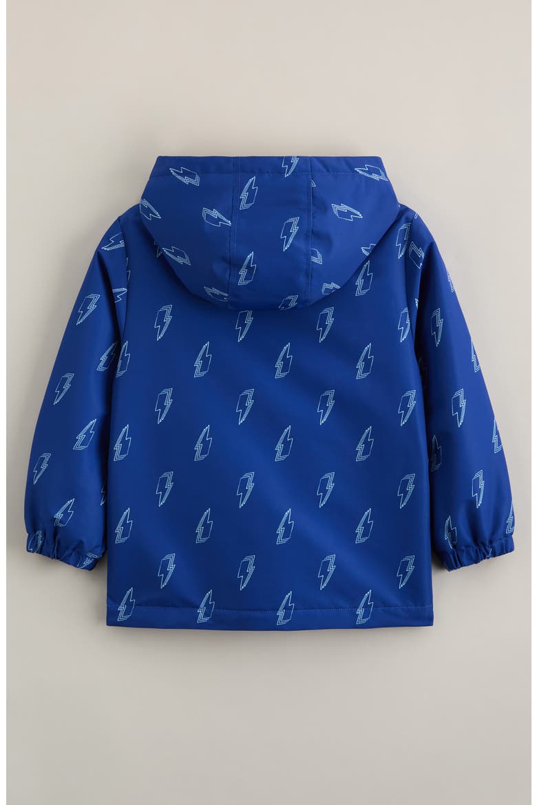Kids' Fleece Lined Hooded Jacket, Alternate, color, BLUE BEAUCOUP BOLTS