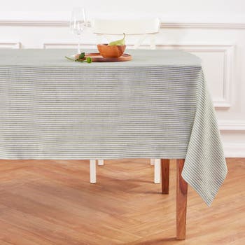 Solino Home Linen Table Throw - Narrow Stripe, 52