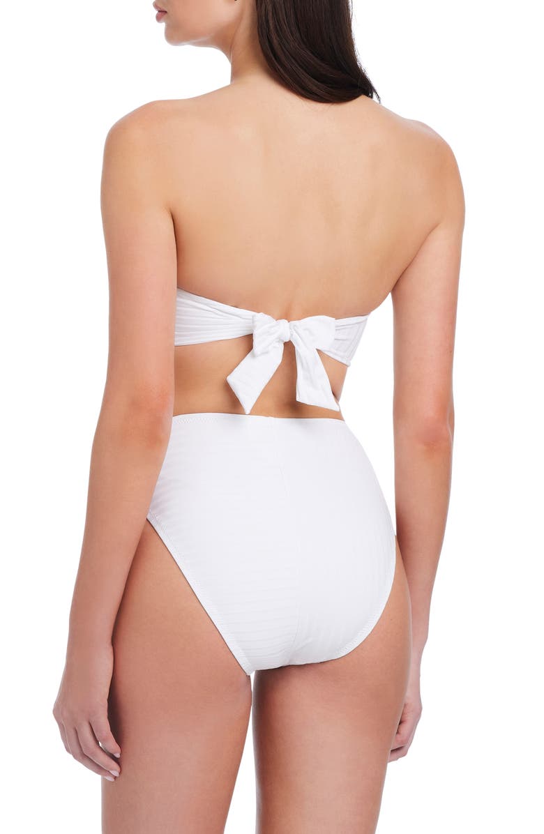 Sanctuary Refresh Rib High Waist Bikini Bottoms, Alternate, color, 