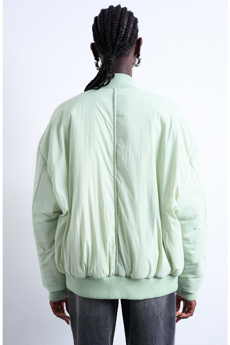 Techy Bomber Jacket, Alternate, color, LIGHT GREEN