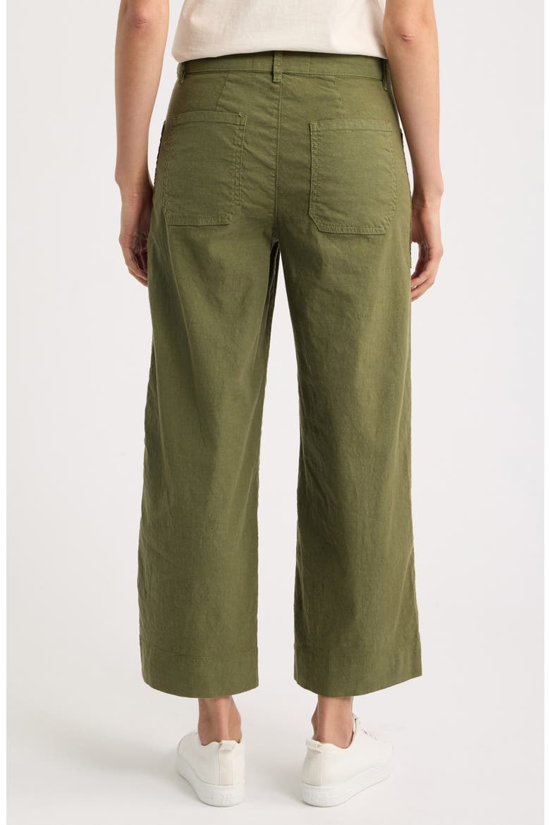 Limerick Wide Leg Carpenter Pants, Alternate, color, ARMY