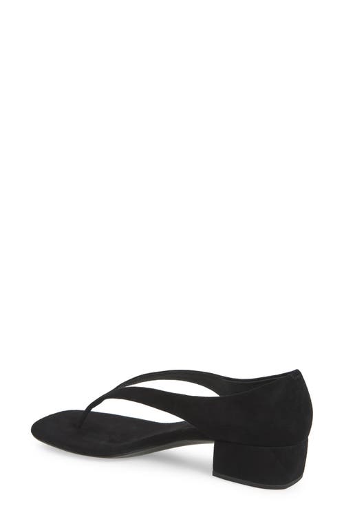 Jeffrey Campbell Emelie Kitten Heel Sandal In Black Suede