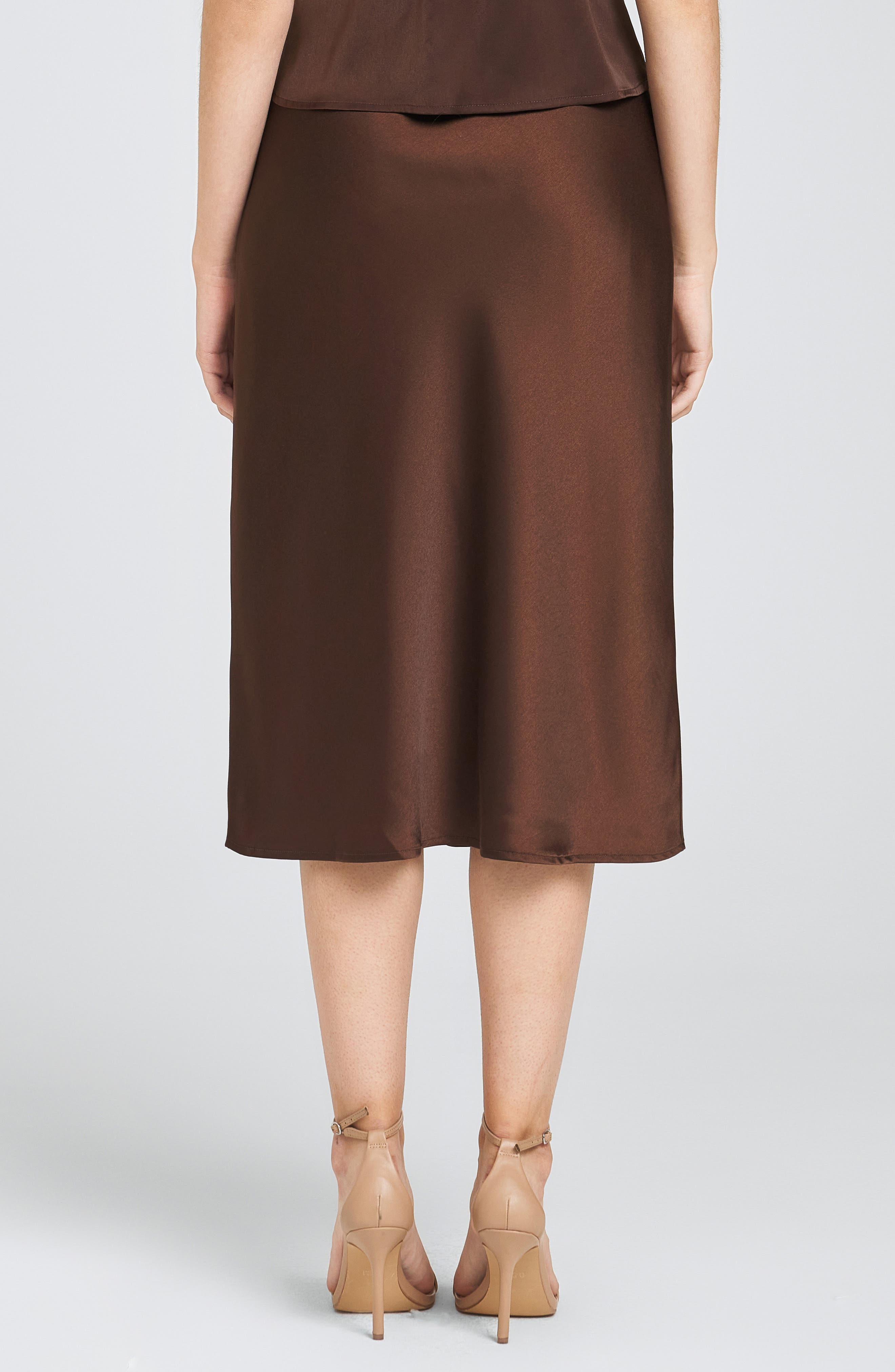 Porter Satin Midi Skirt - image 2