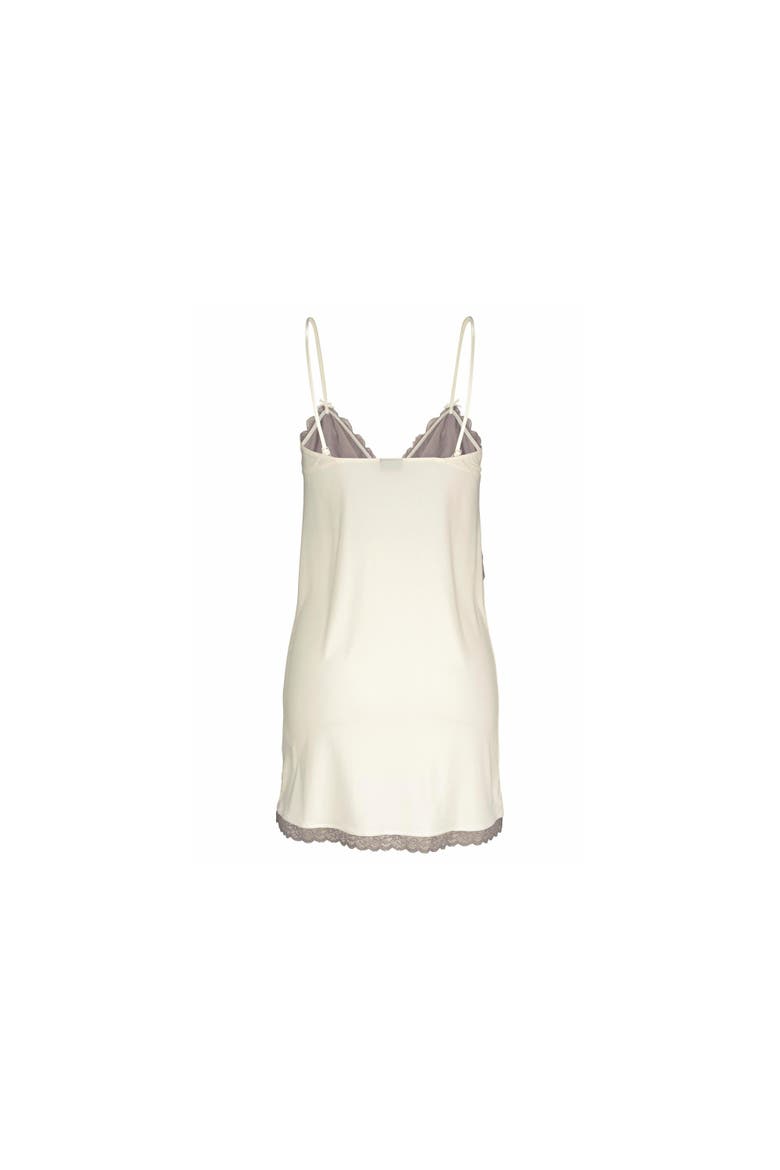 Women's Lace V-Neck Nightgown, Alternate, color, Ecru
