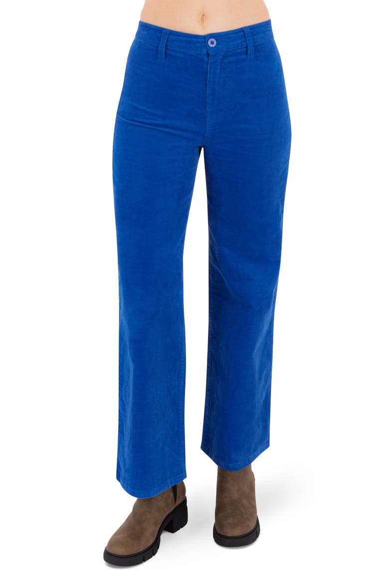 Wide Leg Corduroy Pants, Main, color, OCEAN BLUE