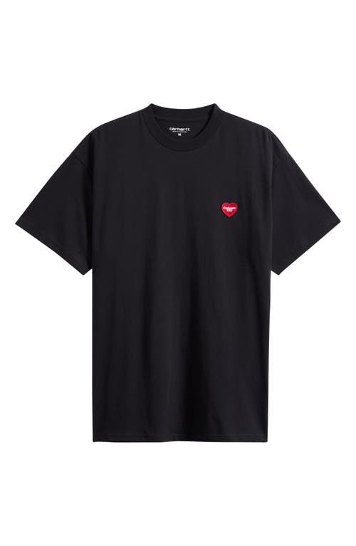Carhartt Work In Progress Heart Ii Hartt Organic Cotton Graphic T-shirt In Black