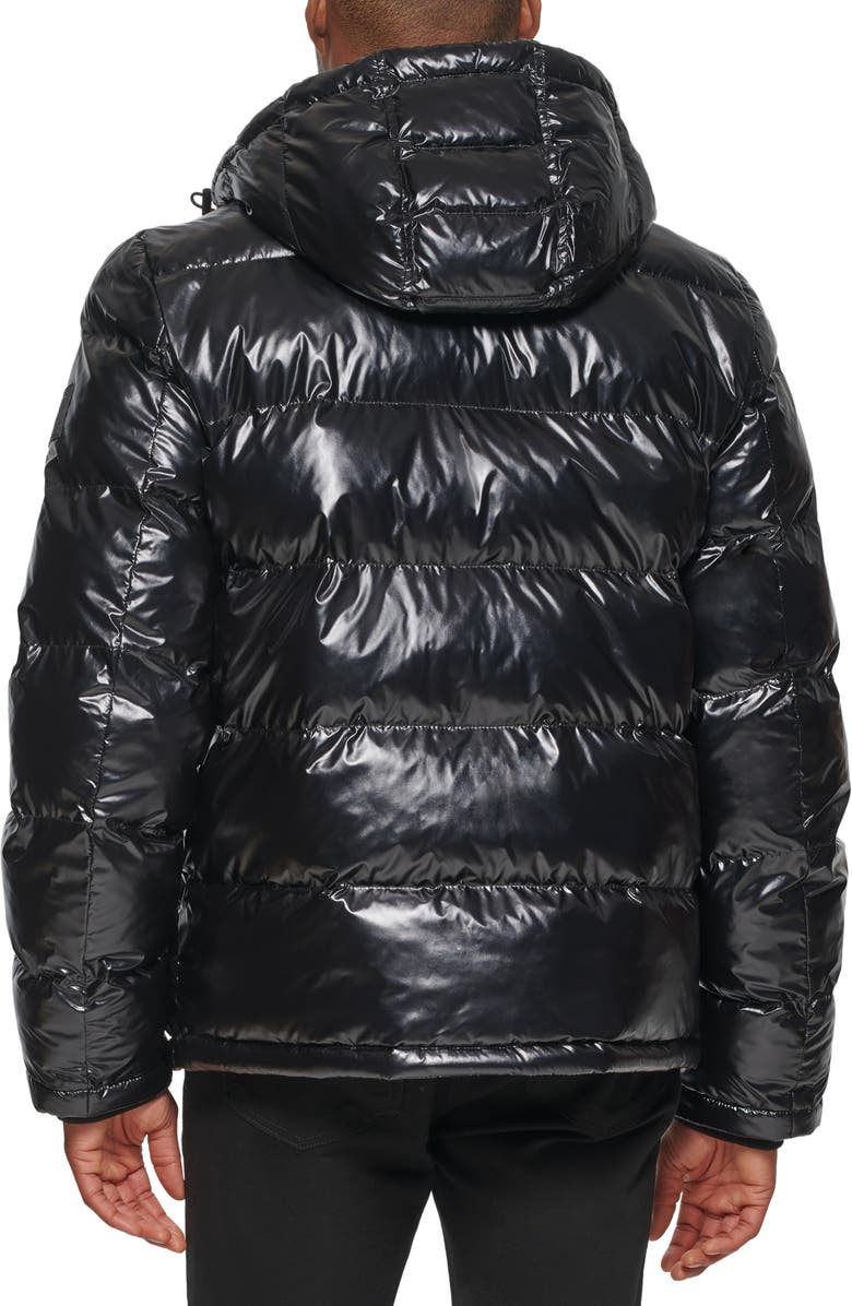 Tommy Hilfiger Quilted Puffer Hooded Mid Length Jacket, Alternate, color, 
