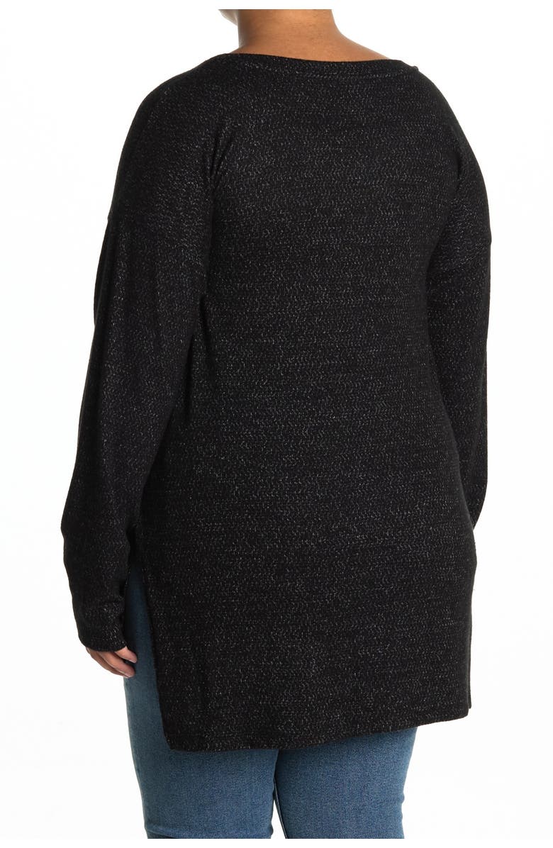 Bobeau Long Sleeve High/Low Tunic, Alternate, color, 