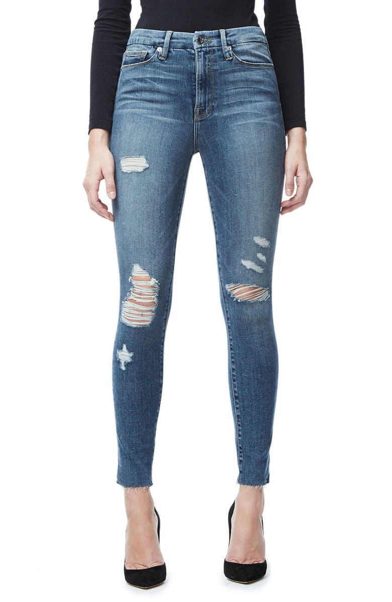 Good American Good Waist Crop Skinny Jeans, Main, color,