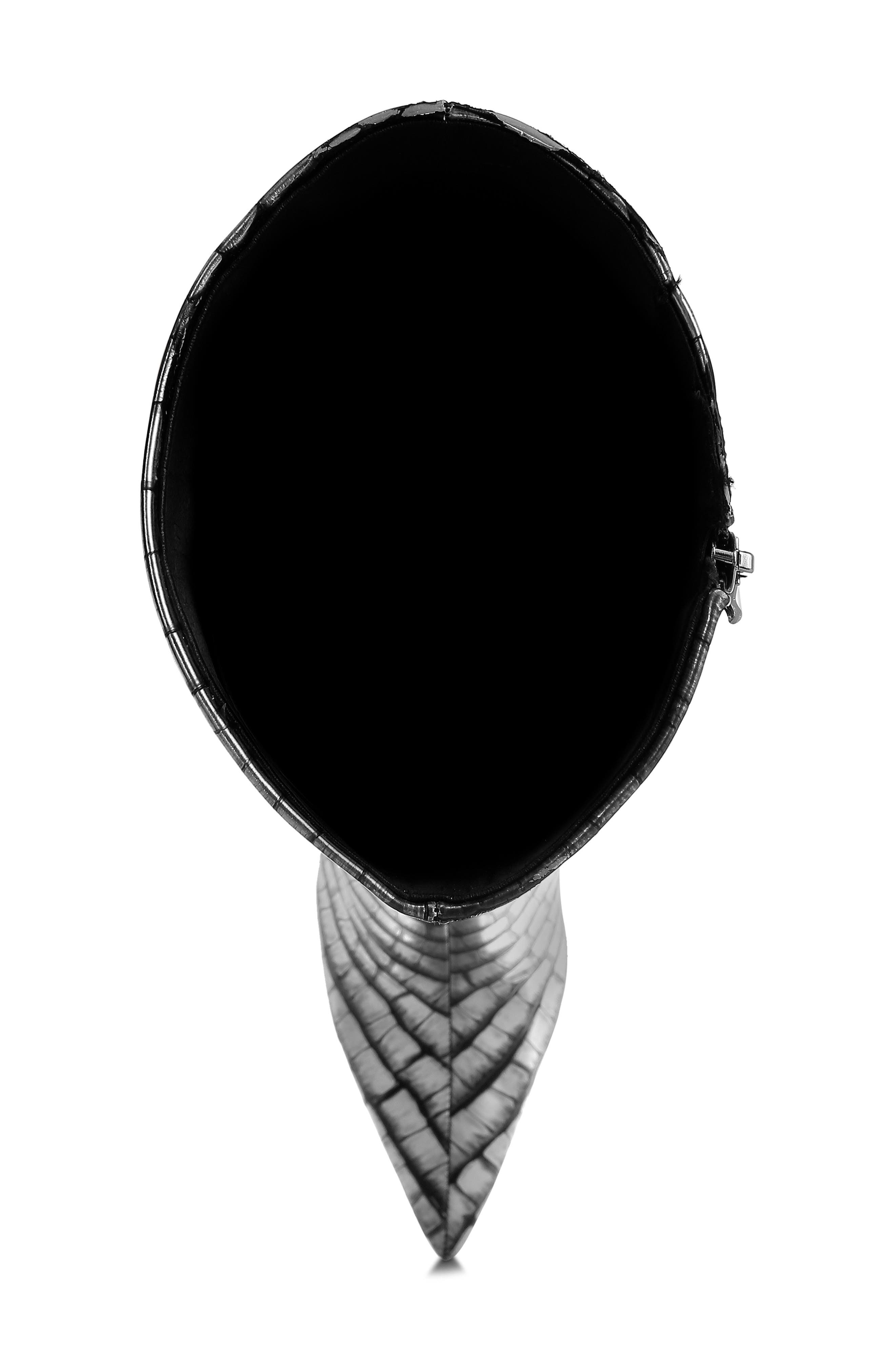 LONDON RAG Bass Head Croc Embossed Wedge Boot, Alternate, color, 