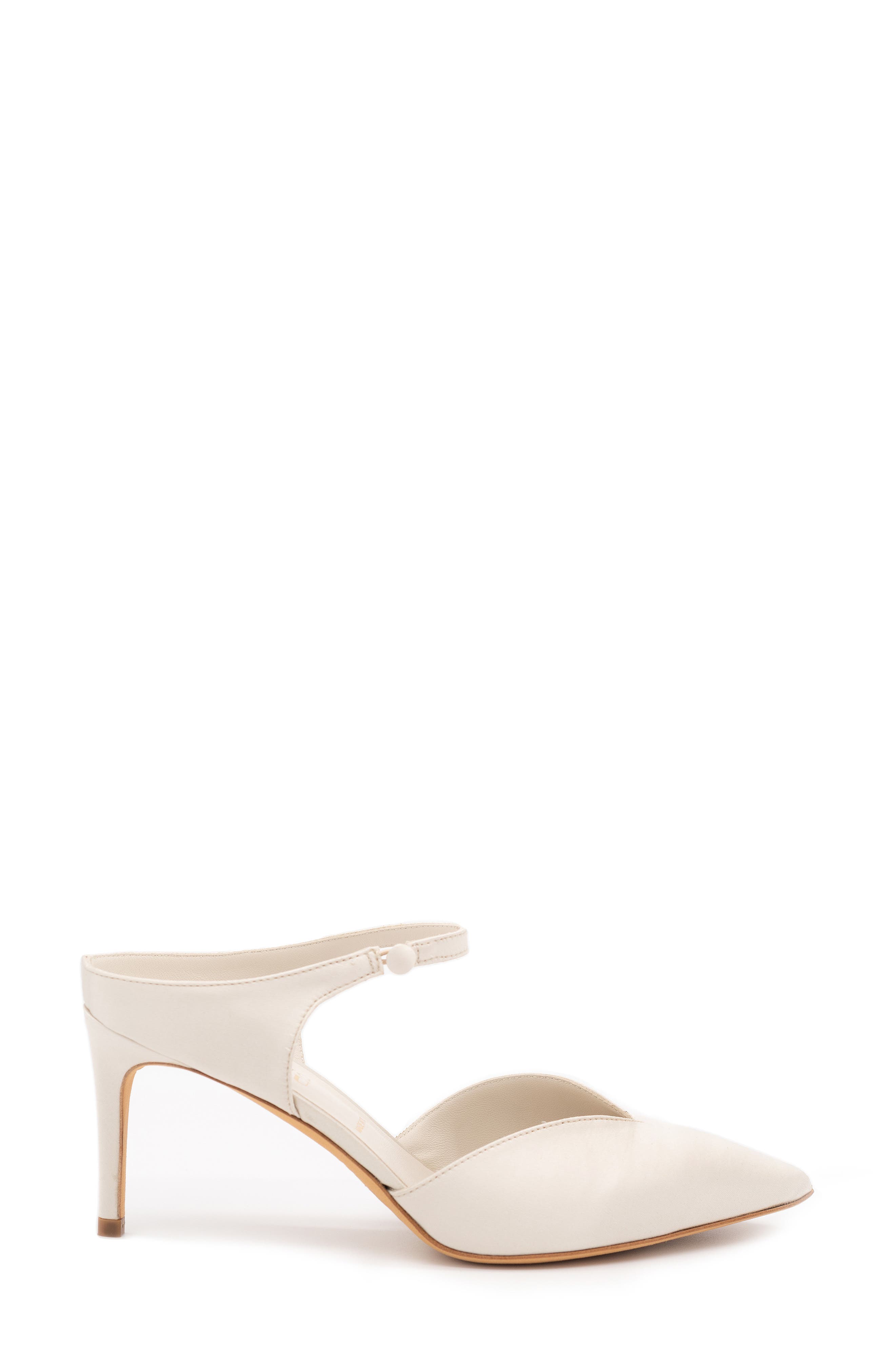 Shyla Pointed Toe Mule, Alternate, color, MOONBEAM SATIN