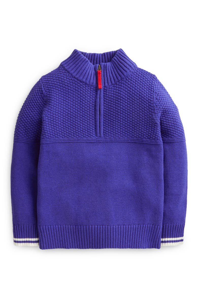 Kids' Half Zip Sweater, Main, color, BLUING