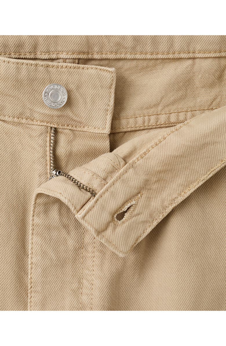 MANGO x Fantastic Man Paint Splatter Relaxed Fit Carpenter Jeans, Alternate, color, Beige