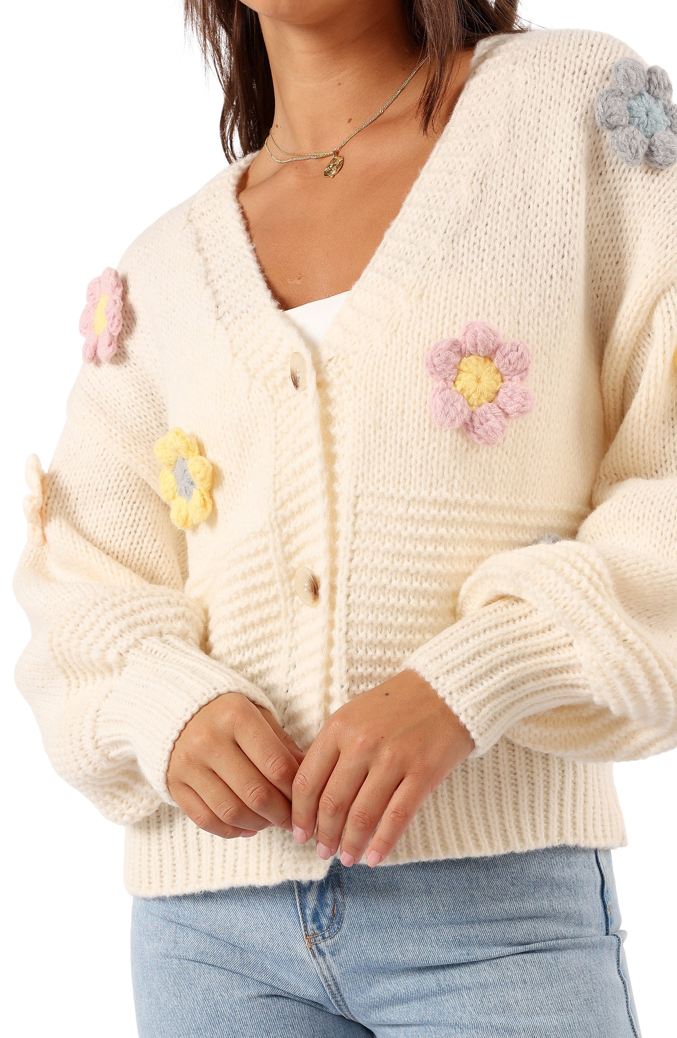 Petal & Pup Sienna 3D Flower Cardigan (Women) | Nordstrom