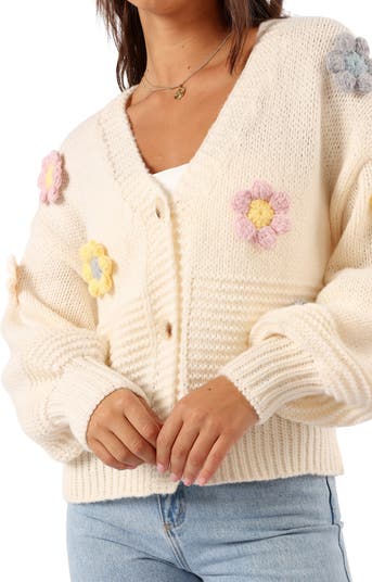 searoomlynn／3D flower 2way cardigan searoomlynn／3D flower 2way cardigan