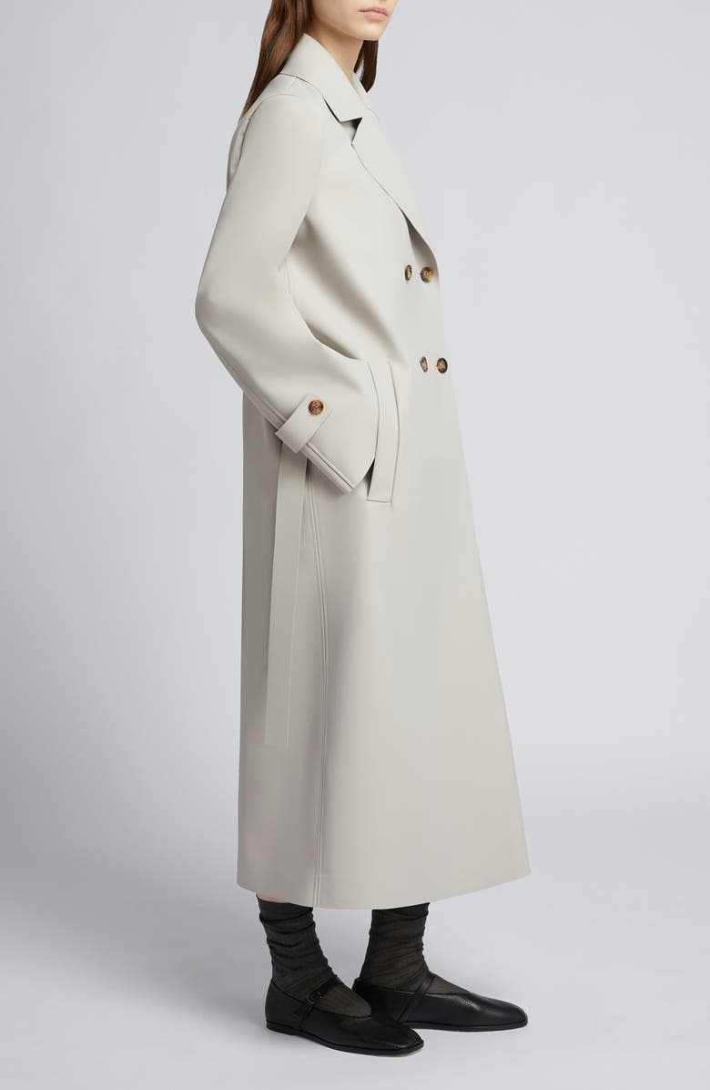MM by Max Mara Cedro Faux Leather Trench Coat, Alternate, color, Sand