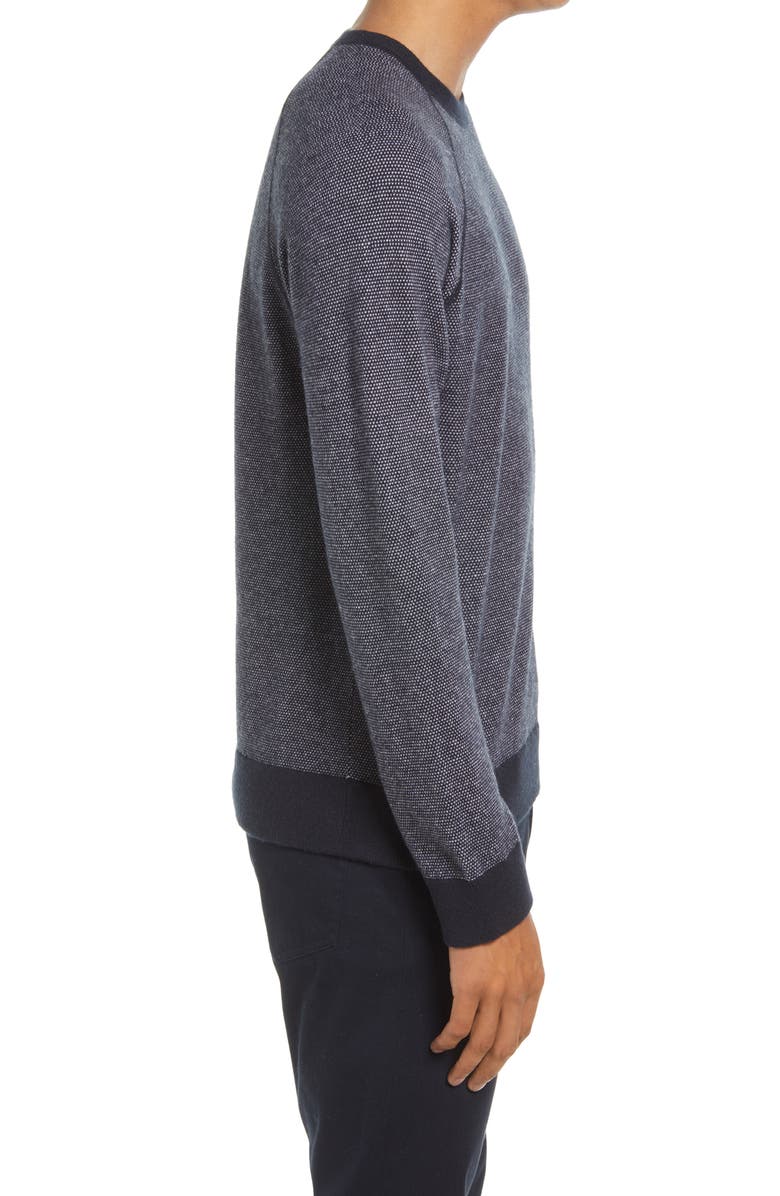 Vince Bird's Eye Wool & Cashmere Pullover, Alternate, color, 